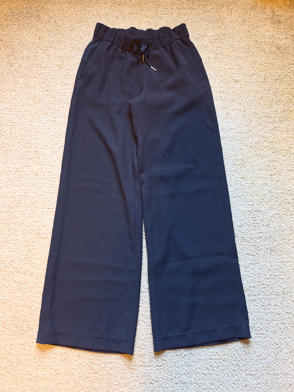 lululemon athletica Men's Navy Wide-Leg Drawstring Pants